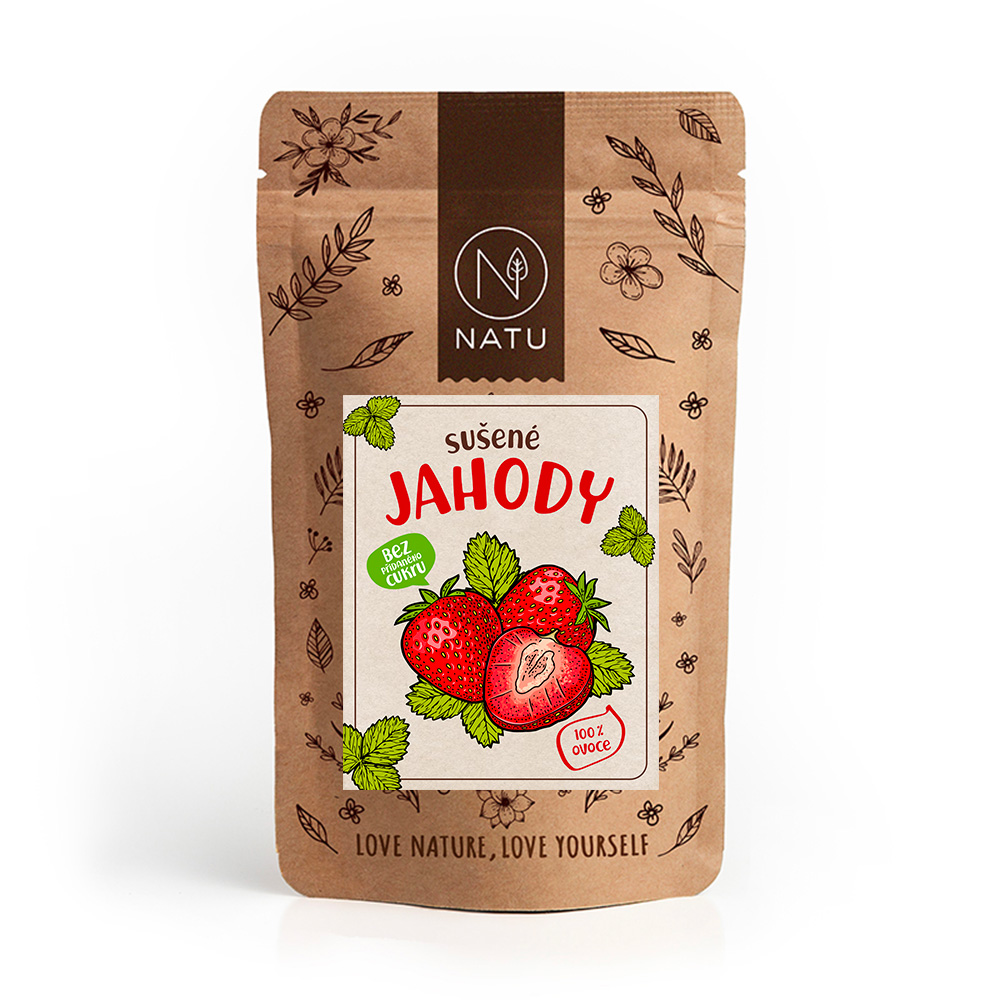 NATU Sušené jahody 120 g NATU