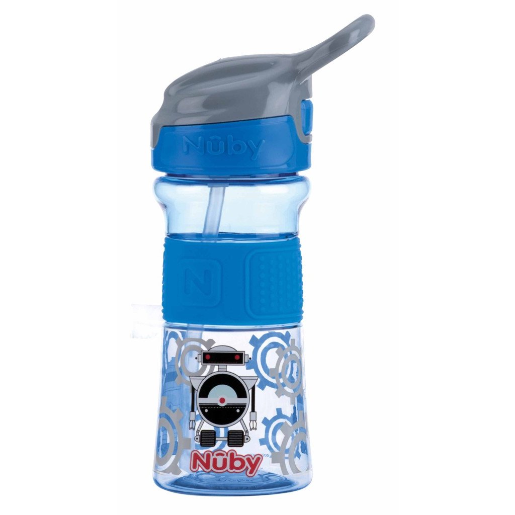 NUBY Láhev sportovní s měkkým sklápěcím brčkem 360 ml