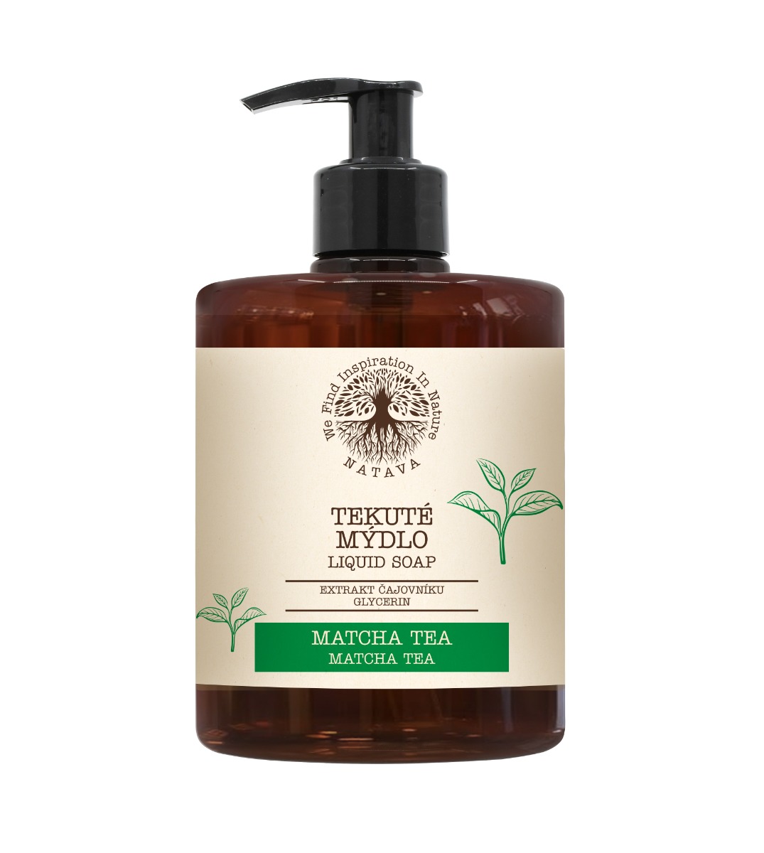 Natava Tekuté mýdlo Matcha Tea 500 ml Natava