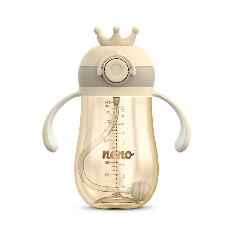 Neno Hrneček se slámkou 12m+ 280 ml 1 ks krémový Neno