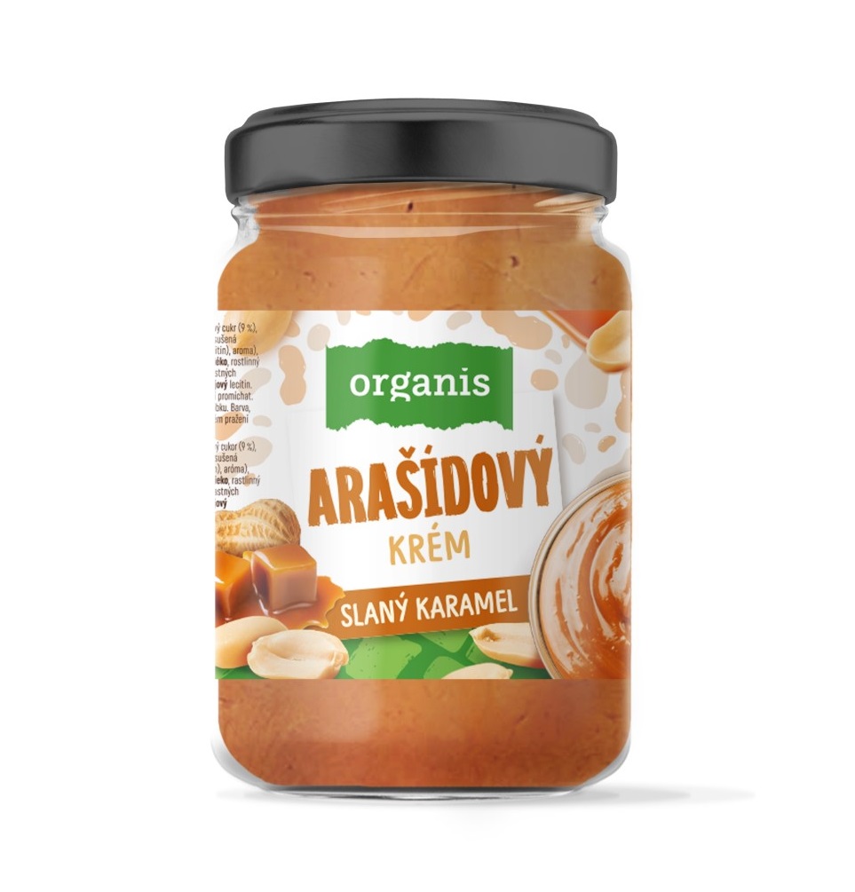 Organis Arašídový krém Slaný karamel 920 g Organis