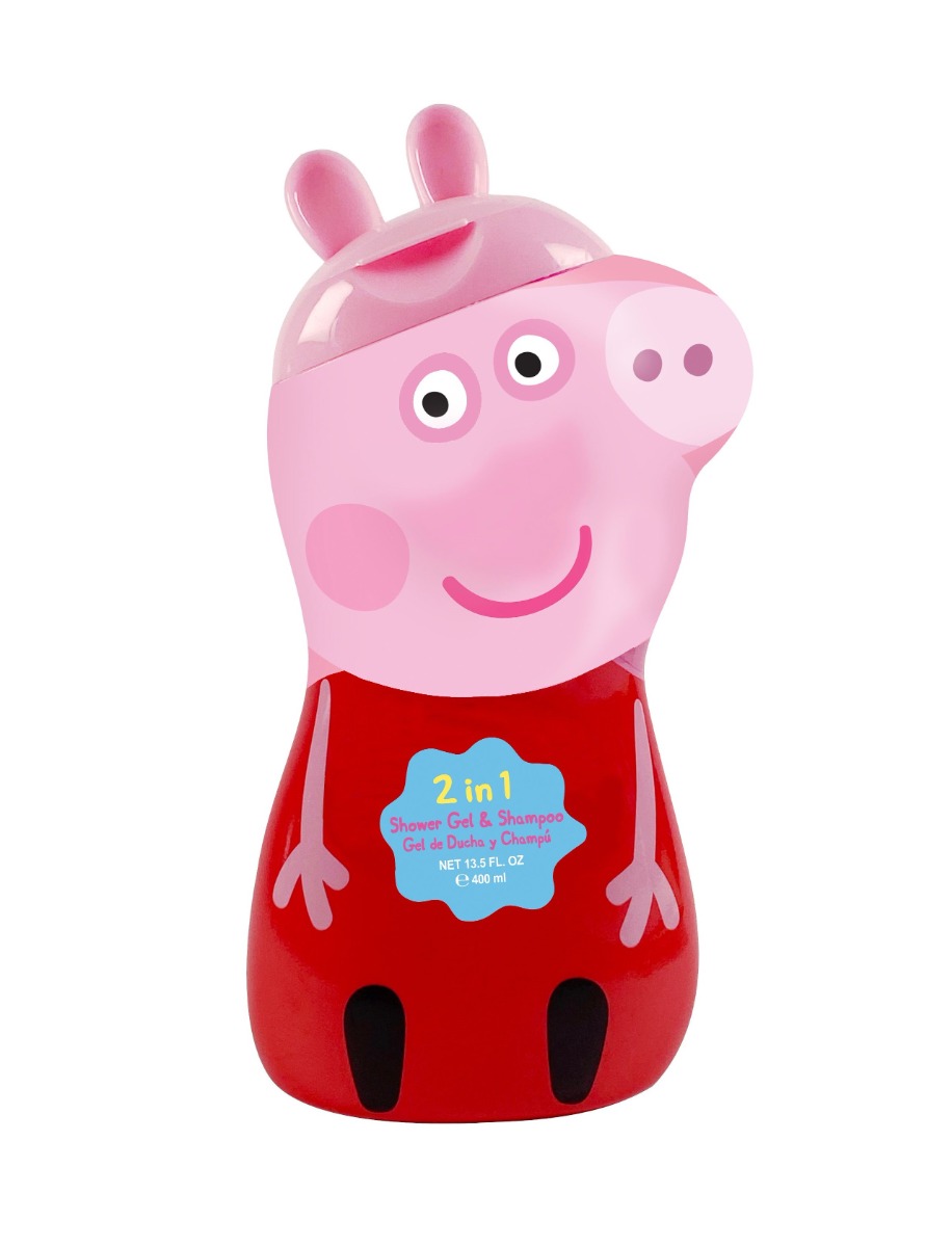 Peppa Pig Prasátko Peppa 2v1 sprchový gel a šampon 400 ml Peppa Pig