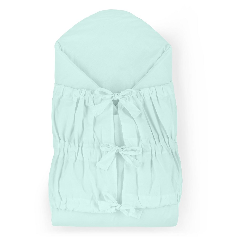 Petite&Mars Zavinovačka šněrovací Nurse s pevnou kokosovou vložkou Frosted Mint 75x75 cm Petite&Mars
