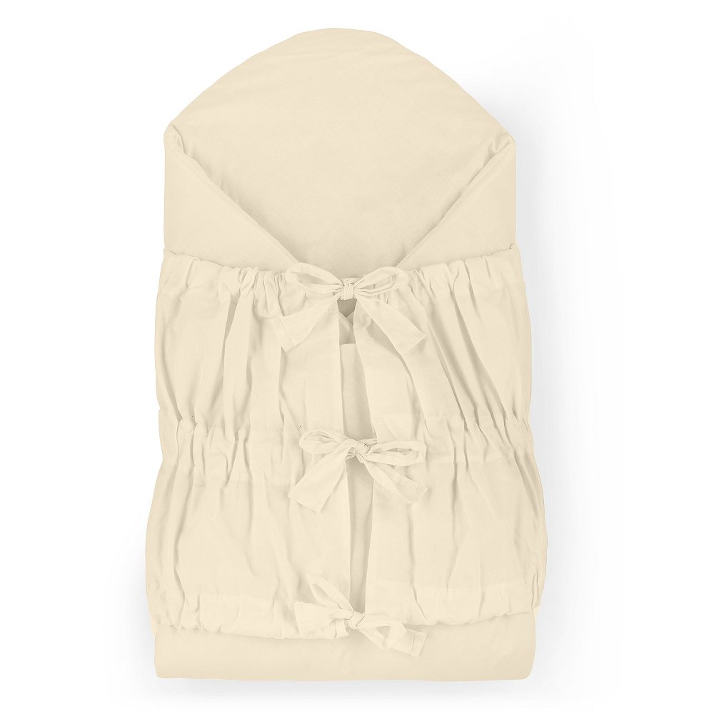 Petite&Mars Zavinovačka šněrovací Nurse s pevnou kokosovou vložkou Light Beige 75x75 cm Petite&Mars