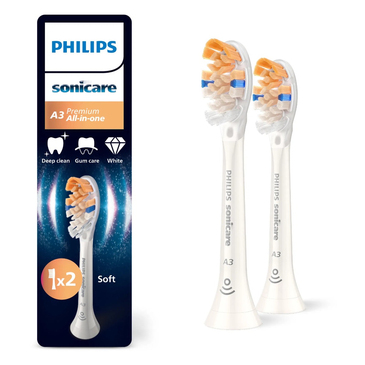 Philips Sonicare A3 Premium HX9092/87 náhradní hlavice 2 ks Philips Sonicare