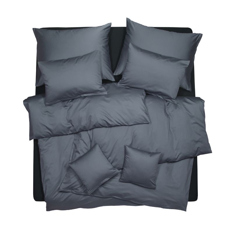 SCANquilt povlečení EXCLUSIVE TENCEL PLUS šedá 140 x 200/70 x 90 cm SCANquilt