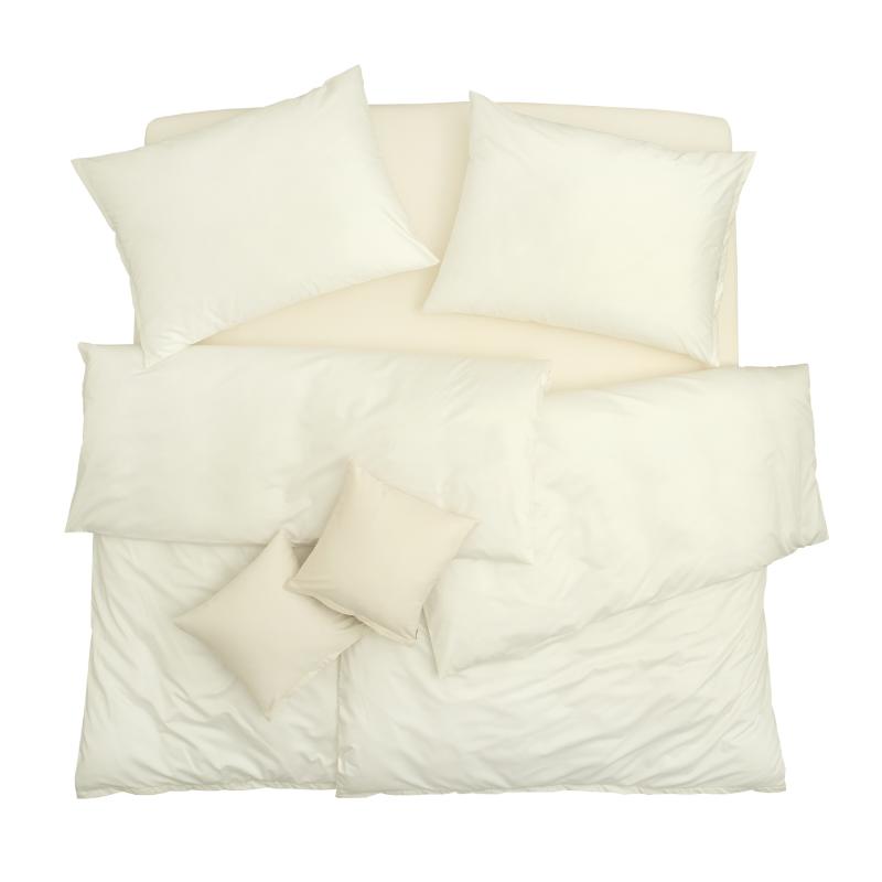 SCANquilt povlečení EXCLUSIVE TENCEL PLUS smetanová 140 x 200/70 x 90 cm SCANquilt