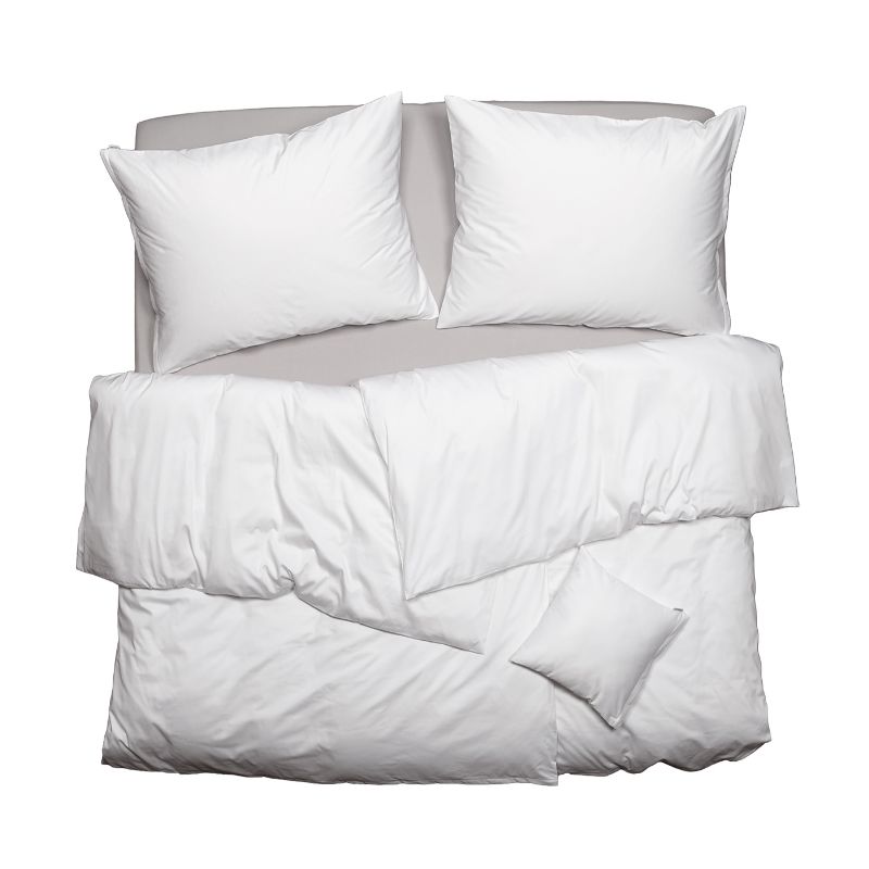 SCANquilt povlečení SATÉN PLUS bílá 140 x 200/70 x 90 cm SCANquilt