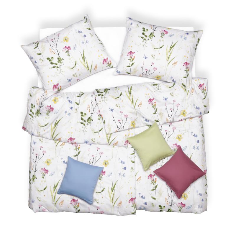 SCANquilt povlečení SATÉN TENCEL DESIGN viola barevná 140 x 200/70 x 90 cm SCANquilt