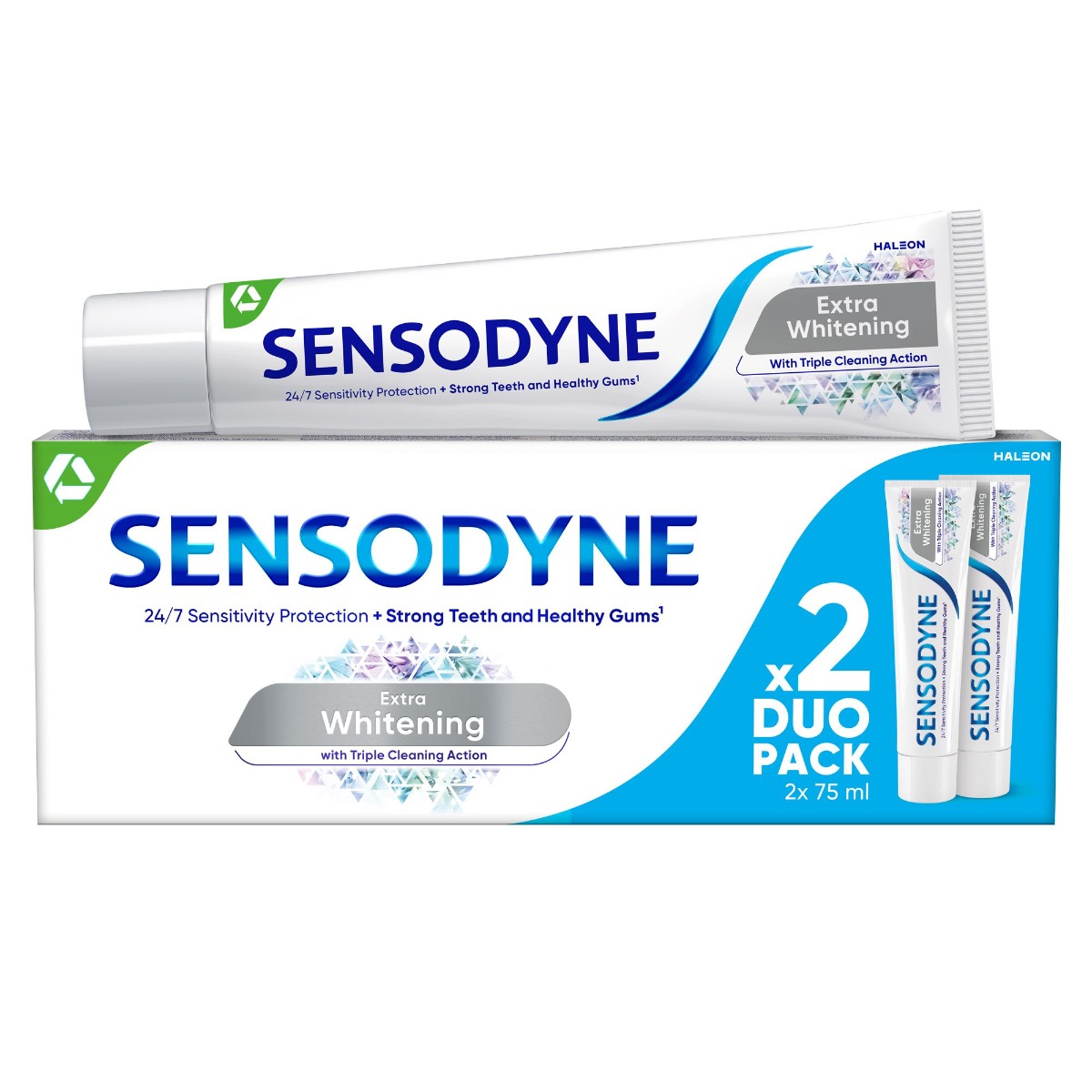 Sensodyne Extra Whitening zubní pasta 2x75 ml Sensodyne