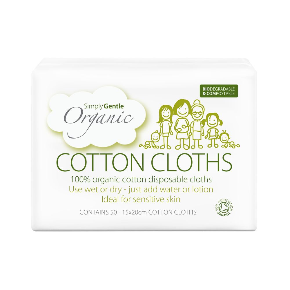 Simply Gentle Organické ubrousky 50 ks Simply Gentle
