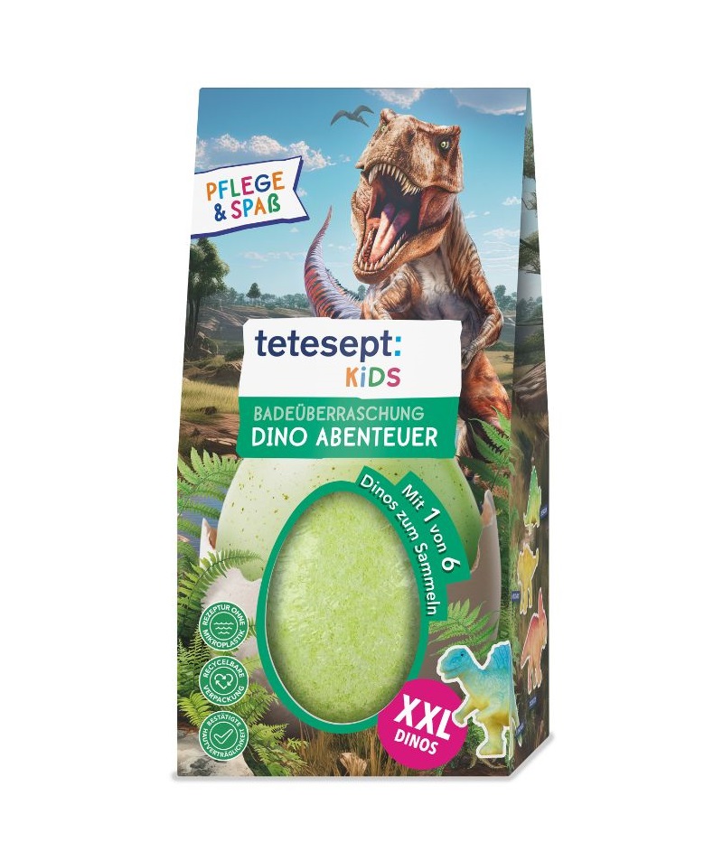 Tetesept Dobrodružství s dinosaury koupelová koule 190 g Tetesept