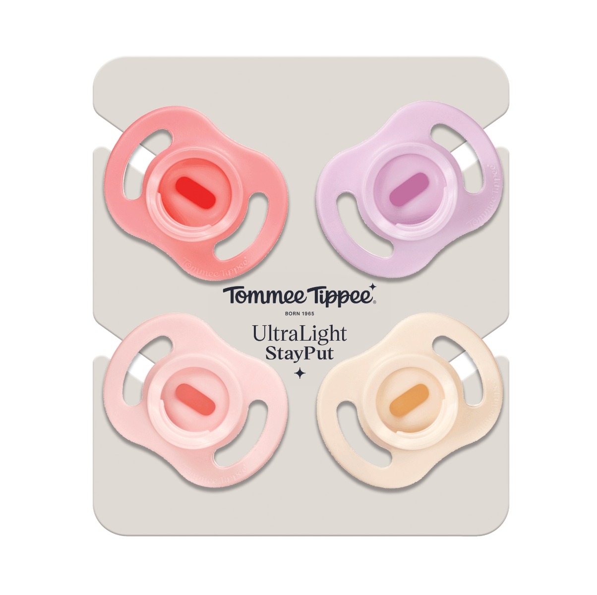 Tommee Tippee Silikonový Dudlík Ultralight Girl 0–⁠⁠⁠⁠⁠⁠6m 4 ks Tommee Tippee