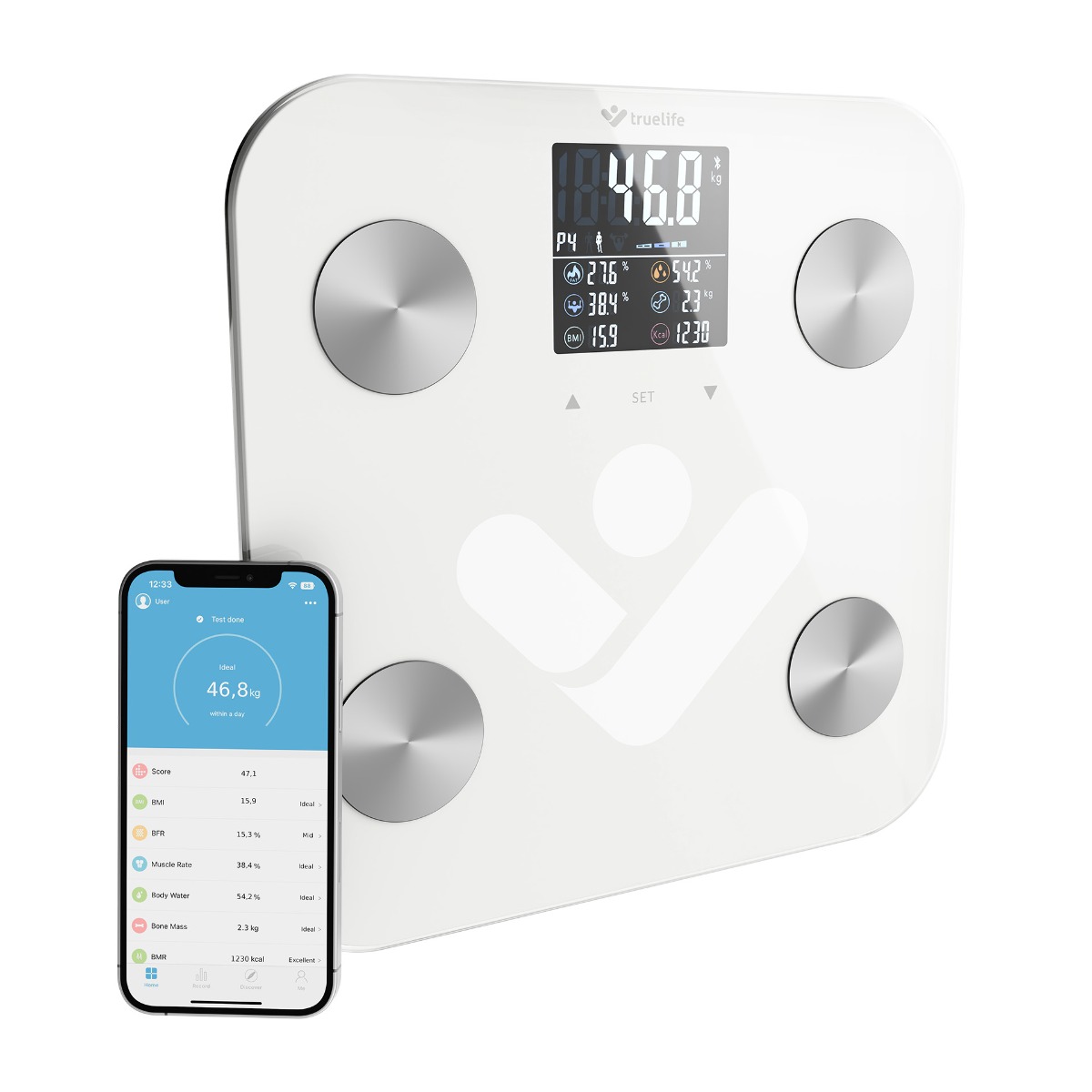 Truelife FitShape S6 BT osobní váha white Truelife