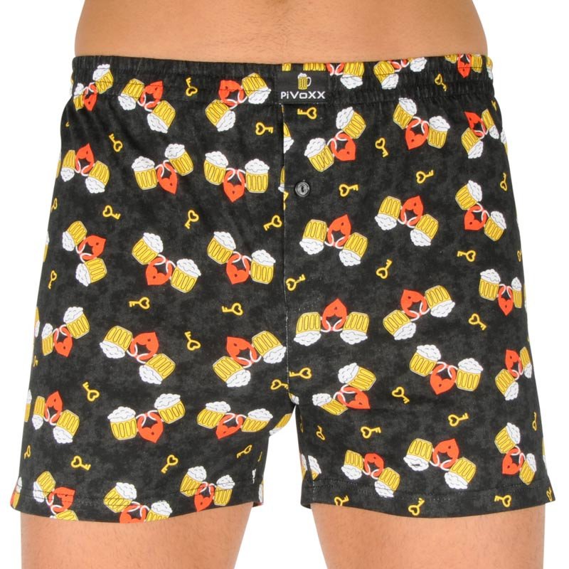 VoXX Pánské trenky vícebarevné (Karlos - pivo/love) 3XL VoXX