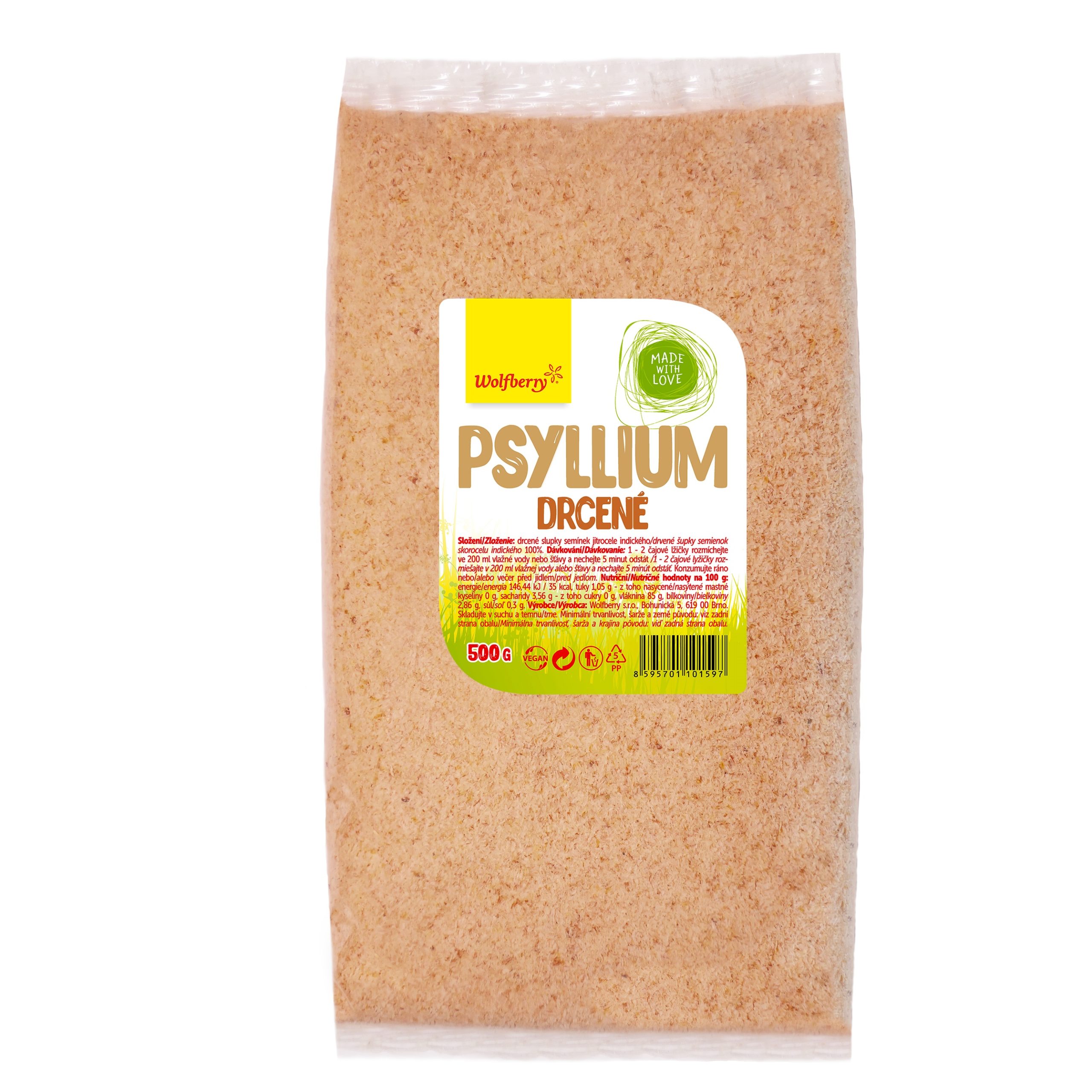 Wolfberry Psyllium drcené 500 g Wolfberry