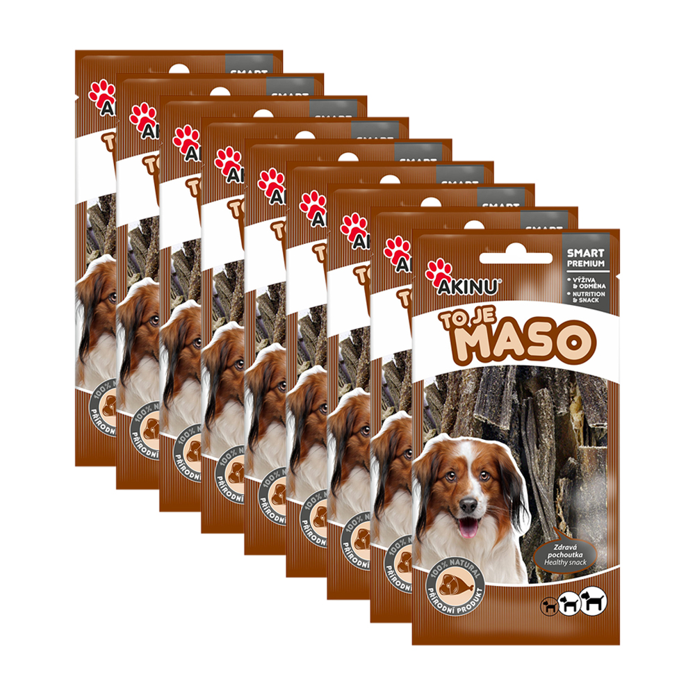 Akinu Hovězí dršťky pamlsek pro psy 9 x 100 g Akinu