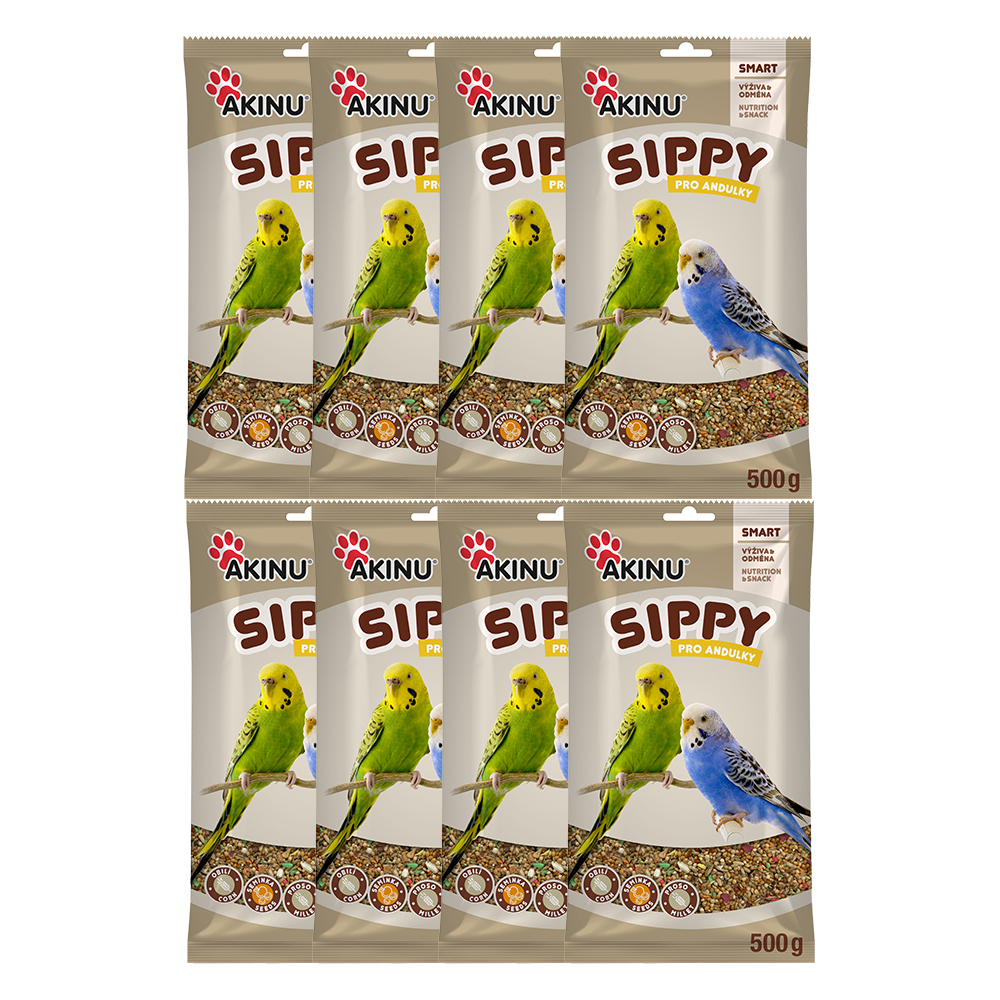 Akinu SIPPY DELUXE Krmivo pro andulky 8 x 500 g Akinu