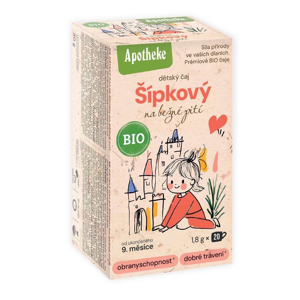 Apotheke BIO Dětský šípkový čaj nálevové sáčky 20x1
