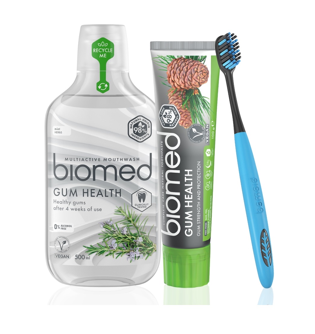 BIOMED Gum Health sada péče o citlivé dásně 3 ks BIOMED