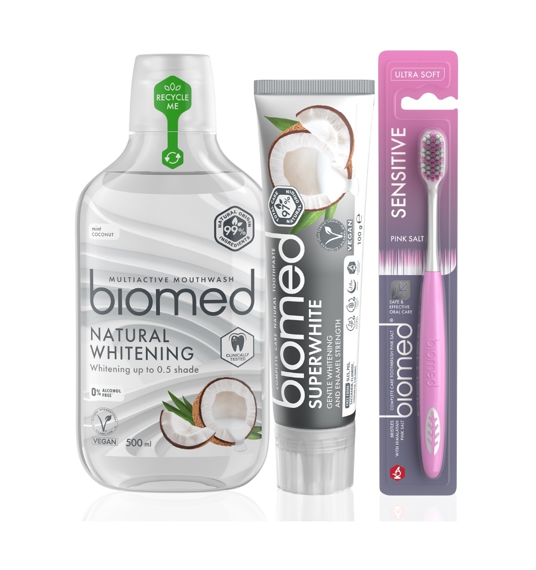 BIOMED Superwhite sada bělicí péče na zuby 3 ks BIOMED