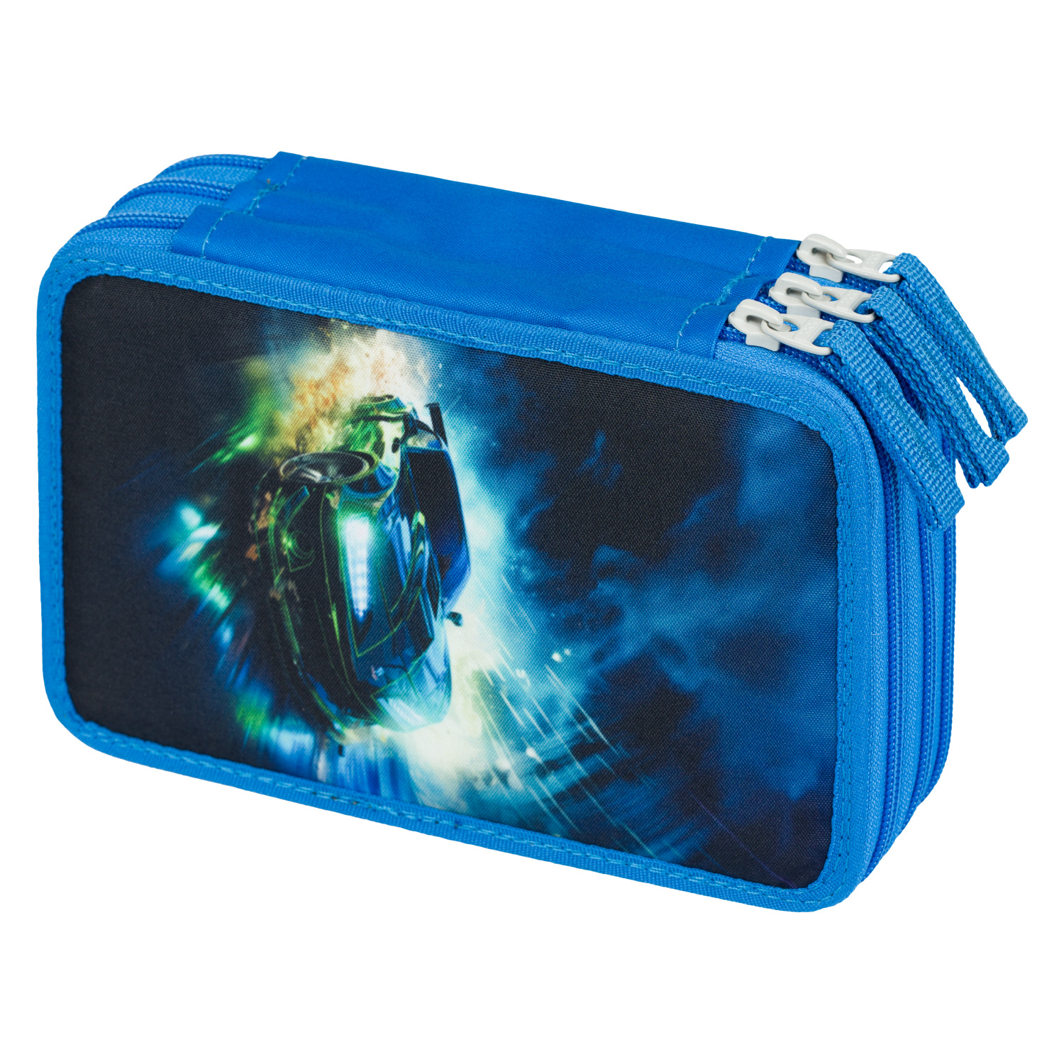 Baagl Školní penál třípatrový Závodní auto Baagl