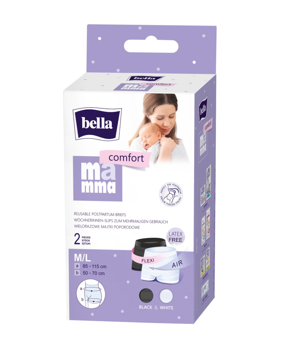 Bella Mamma Comfort vel. M/L poporodní kalhotky 2 ks Bella