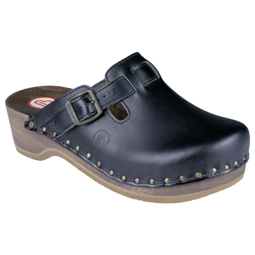 Berkemann Dřevák unisex černý páskový