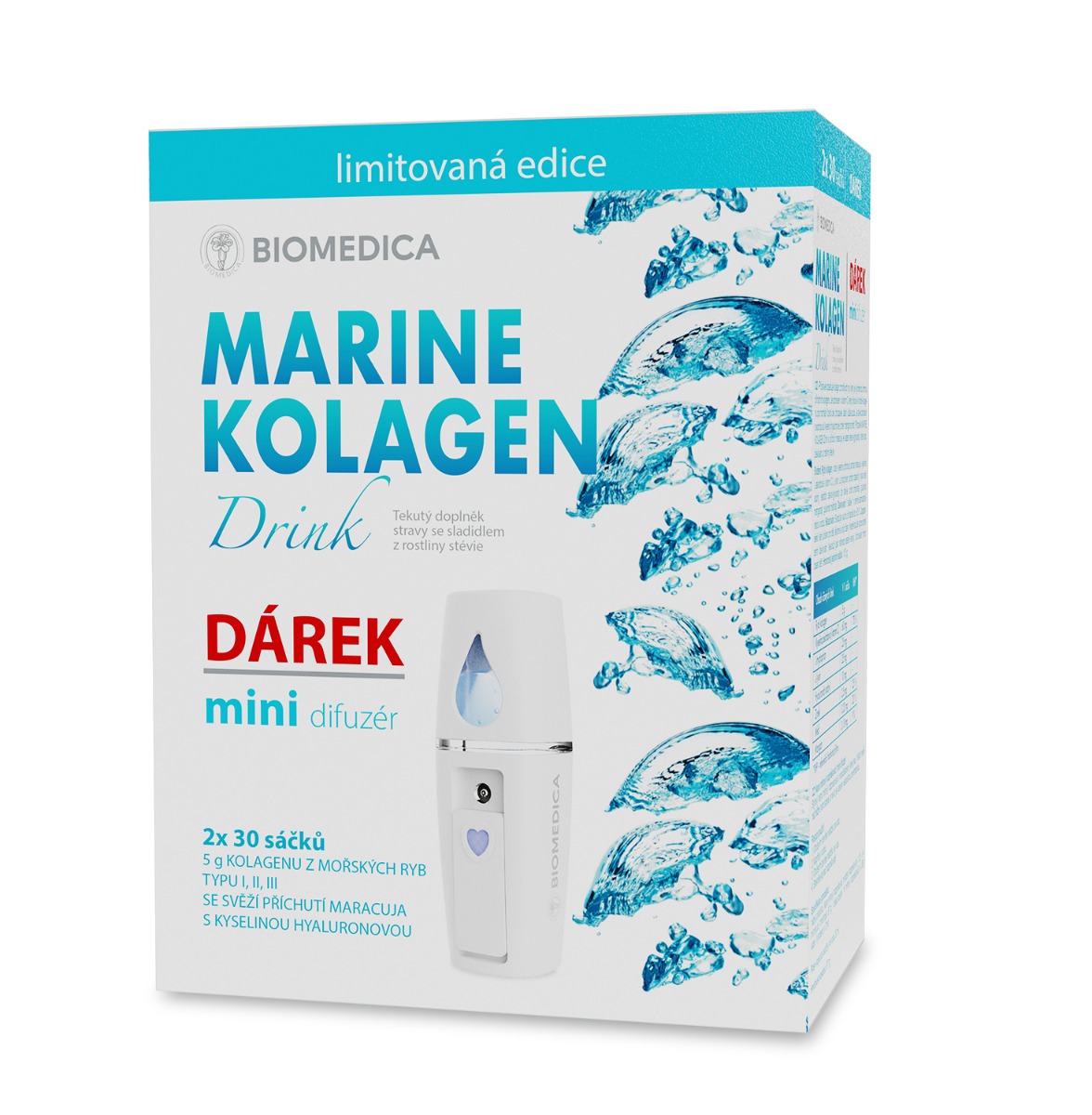 Biomedica Marine Kolagen Drink 2x30 sáčků + difuzér Biomedica