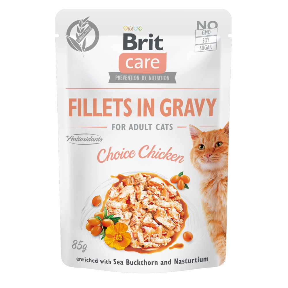Brit Care Cat Fillets in Gravy Choice Chicken 85 g Brit Care