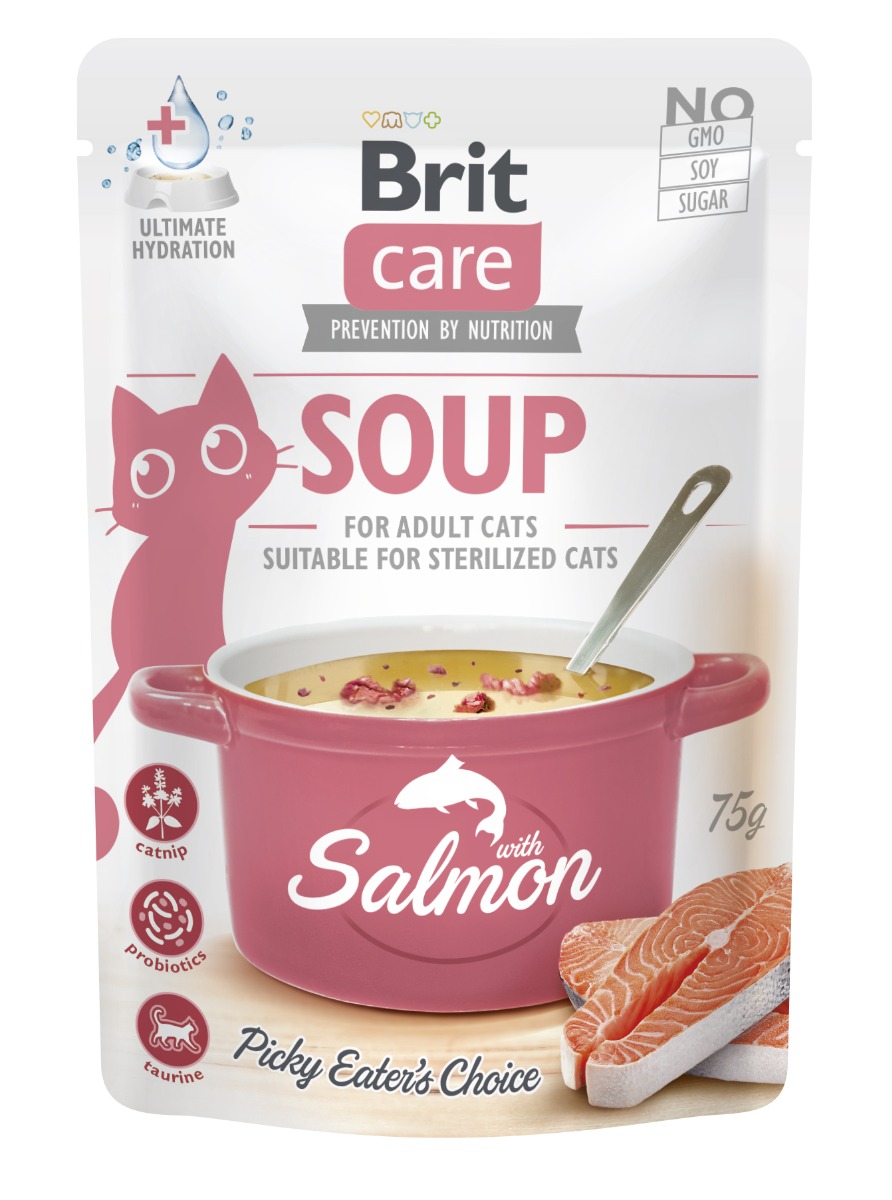 Brit Care Cat Soup with Salmon 75 g Brit Care