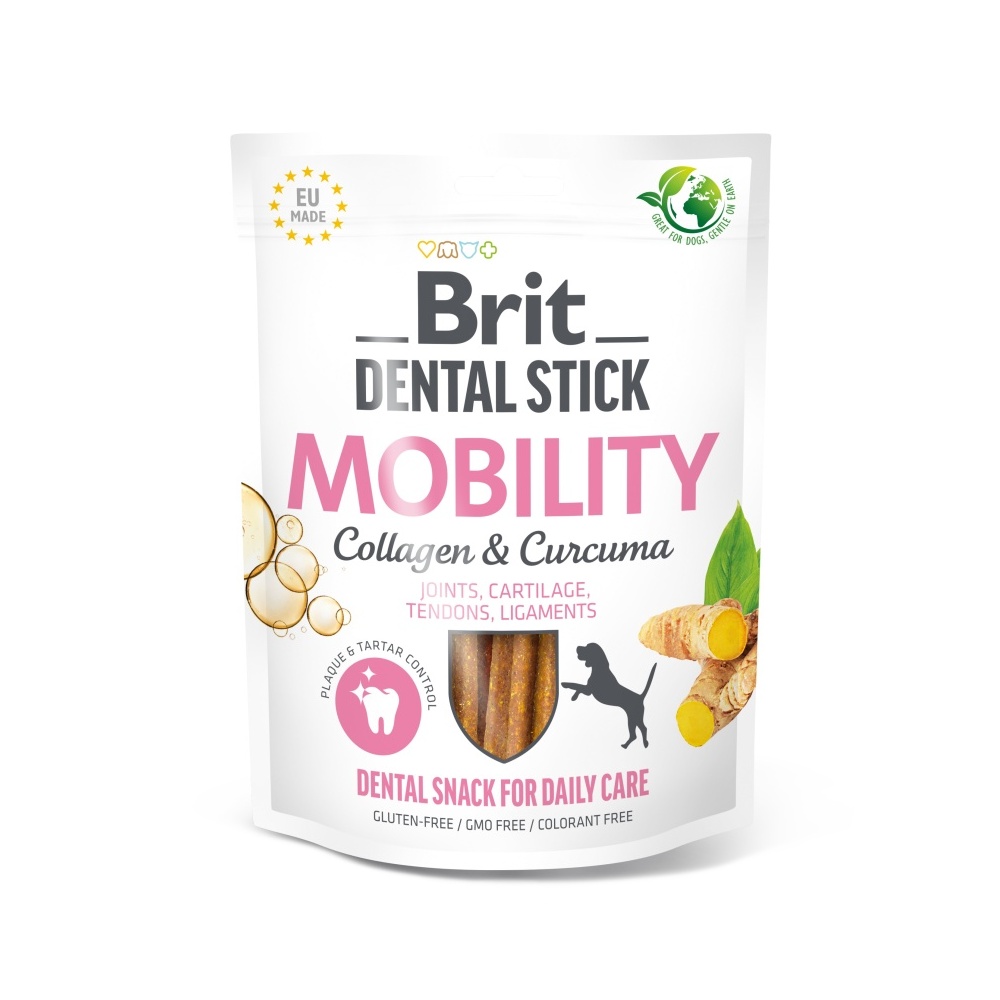 Brit Care Dog Dental Stick Mobility with Curcuma & Collagen 7 ks Brit Care