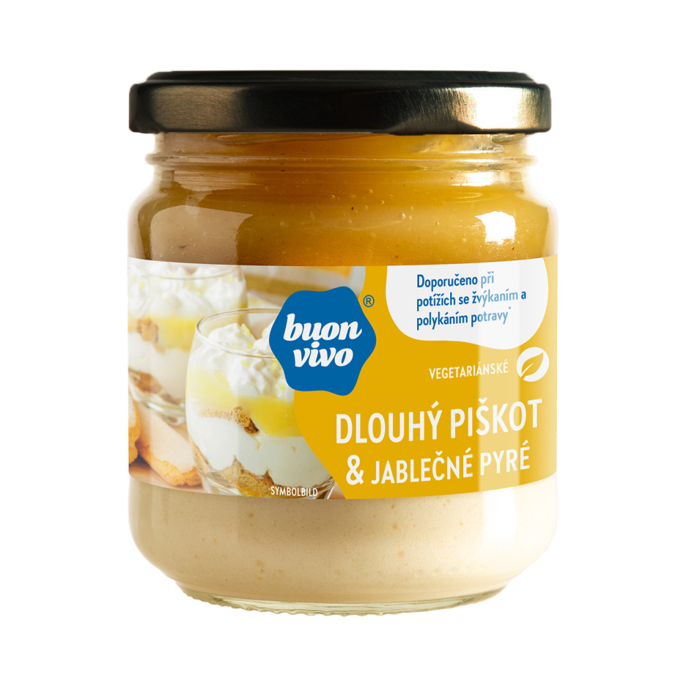Buon vivo Dlouhý piškot & jablečné pyré 180 g Buon vivo