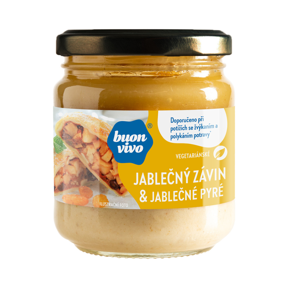 Buon vivo Jablečný závin & jablečné pyré 180 g Buon vivo
