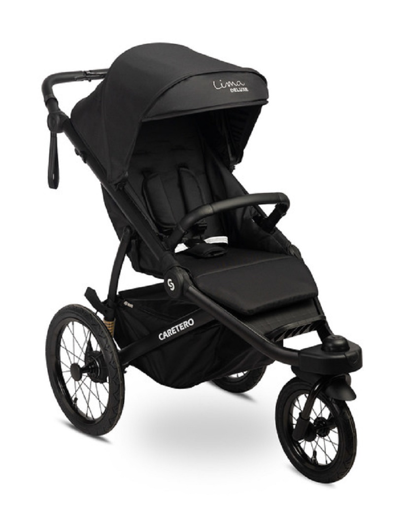 Caretero Sportovní kočárek Lima Deluxe - černý Caretero