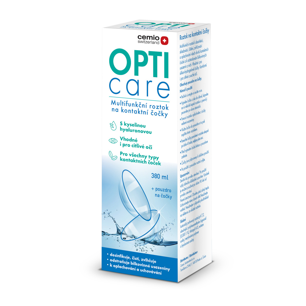 Cemio OPTI care multifunkční roztok na kontaktní čočky 380 ml Cemio