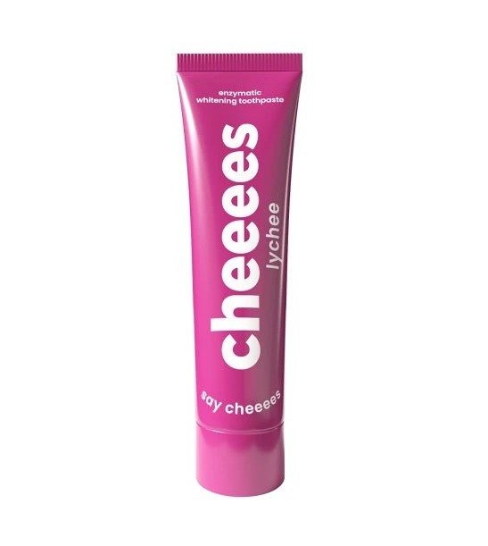 Cheeees Enzymatická bělicí zubní pasta Lychee 60 g Cheeees