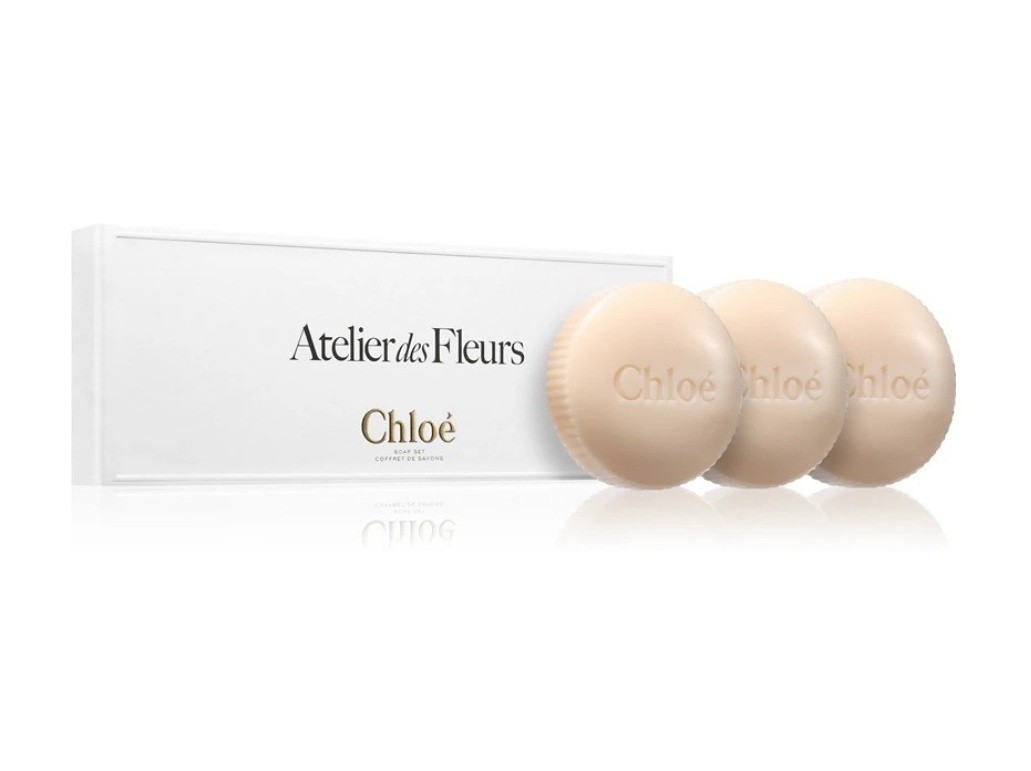 Chloé Aterlier des Fleurs dárkový set parfémovaných mýdel 3x100 g Chloé
