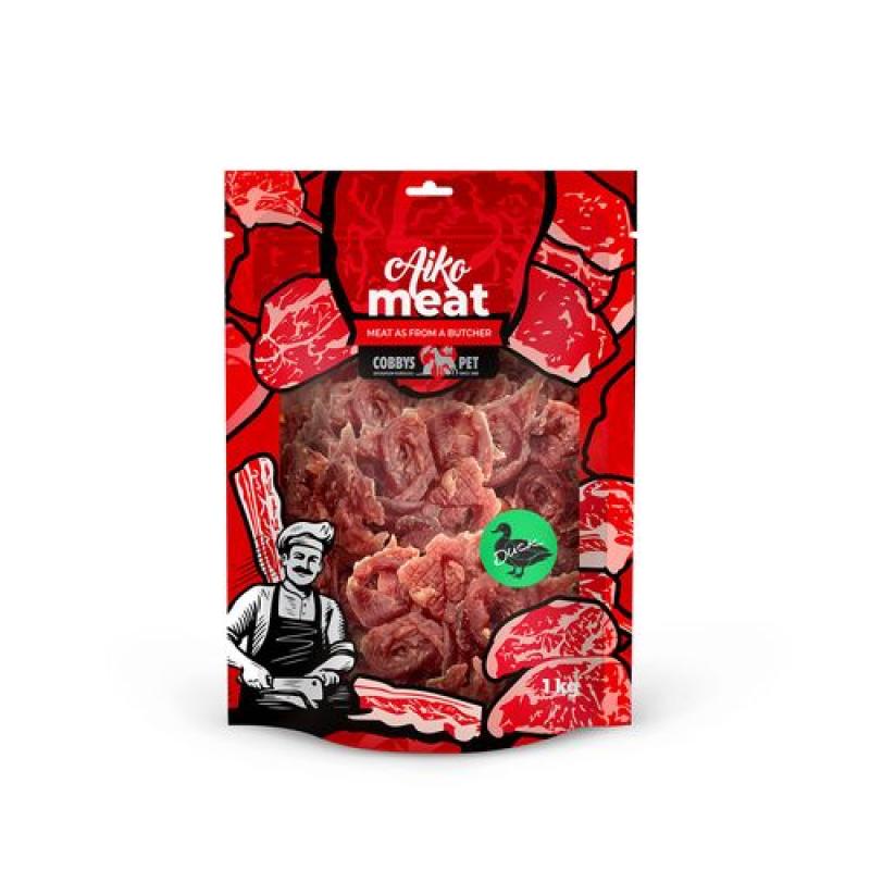 Cobbyspet AIKO Meat měkké kachní kroužky 1kg Cobbys Pet