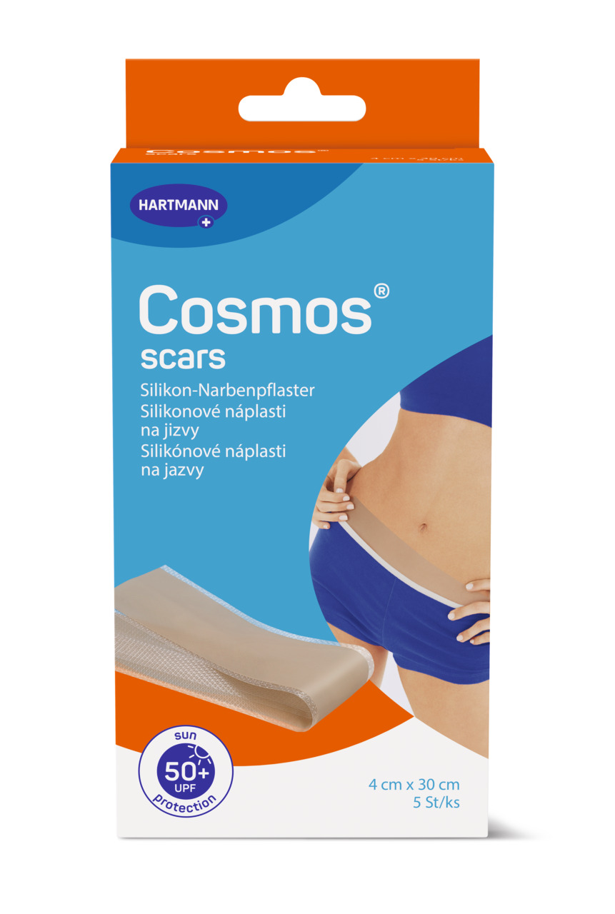 Cosmos Scars silikonové náplasti na jizvy 4 x 30 cm 5 ks Cosmos