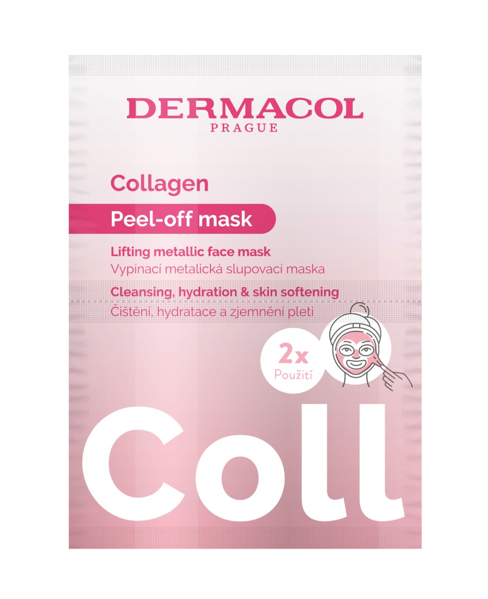 Dermacol Collagen Vypínací slupovací maska 2x7