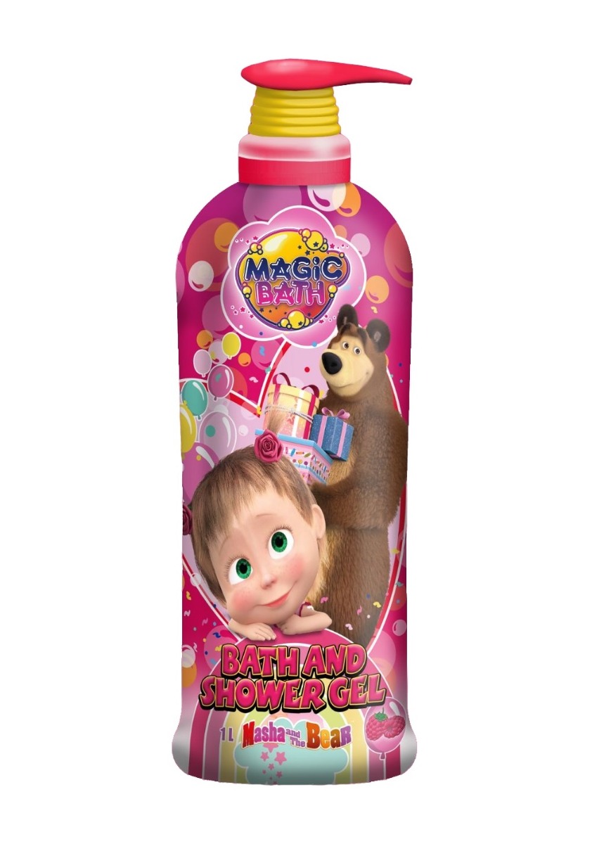 Disney Máša a medvěd sprchový gel 1000 ml Disney