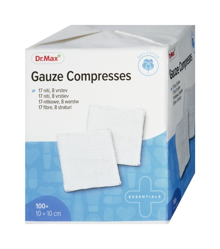 Dr. Max Gauze Compresses 10 x 10 cm 100 ks Dr. Max