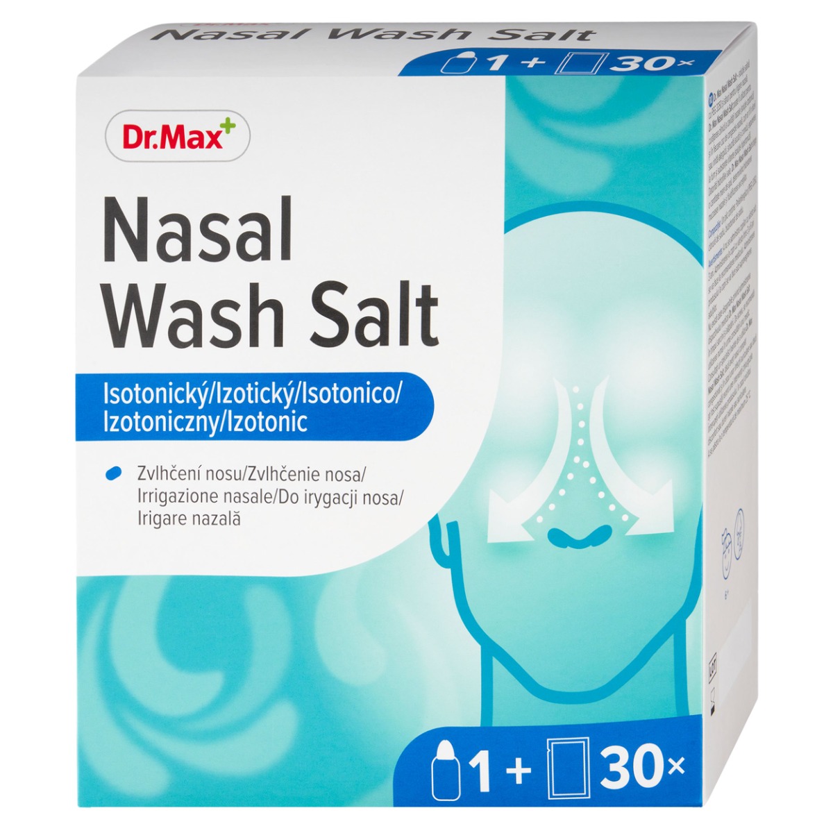 Dr. Max Nasal Wash Salt 1 lahvička + 30 sáčků Dr. Max
