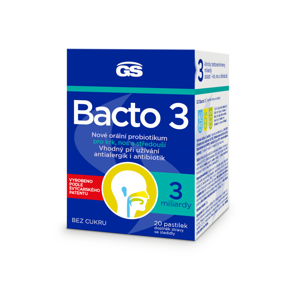 GS Bacto 3 20 pastilek GS