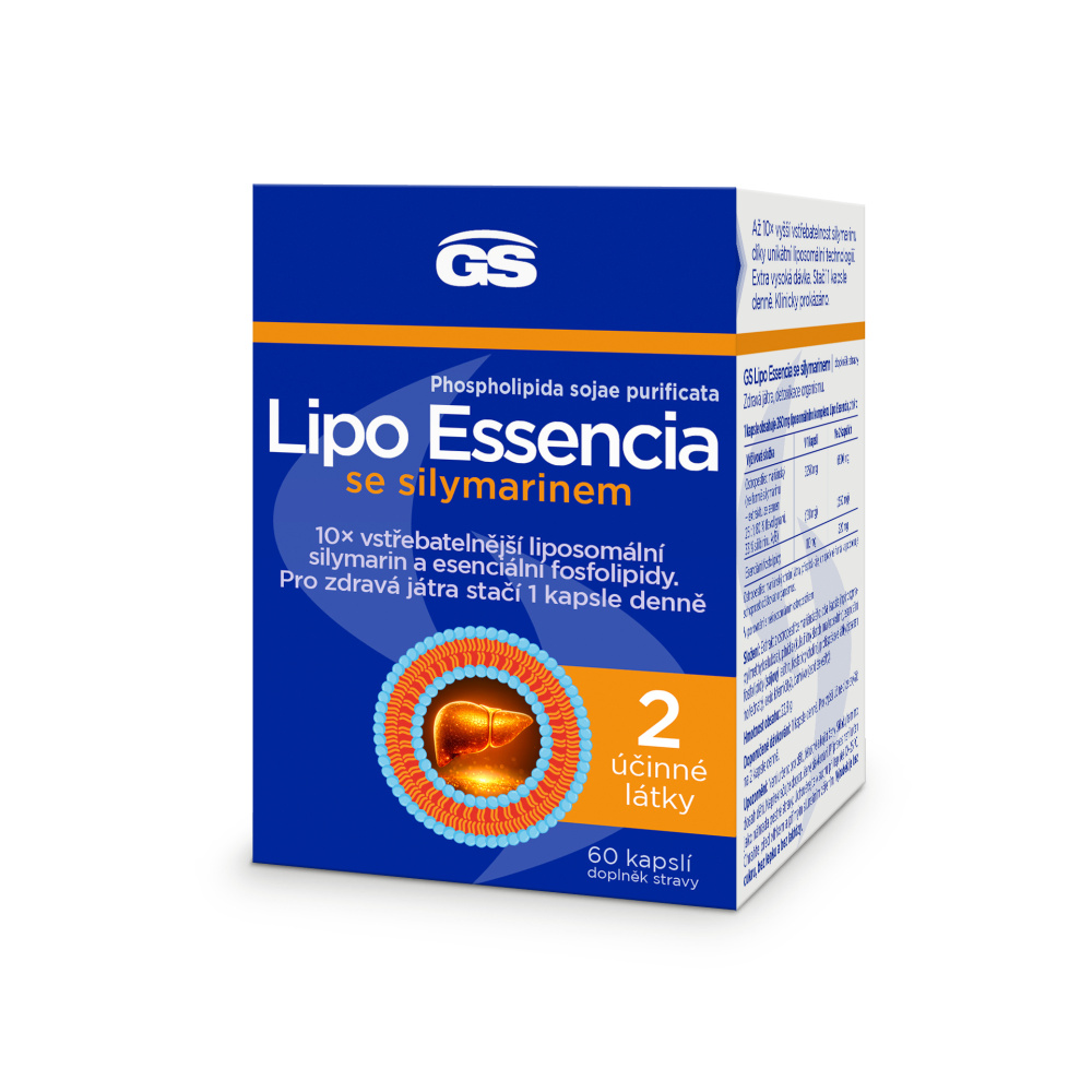 GS Lipo Essencia se silymarinem 60 kapslí GS