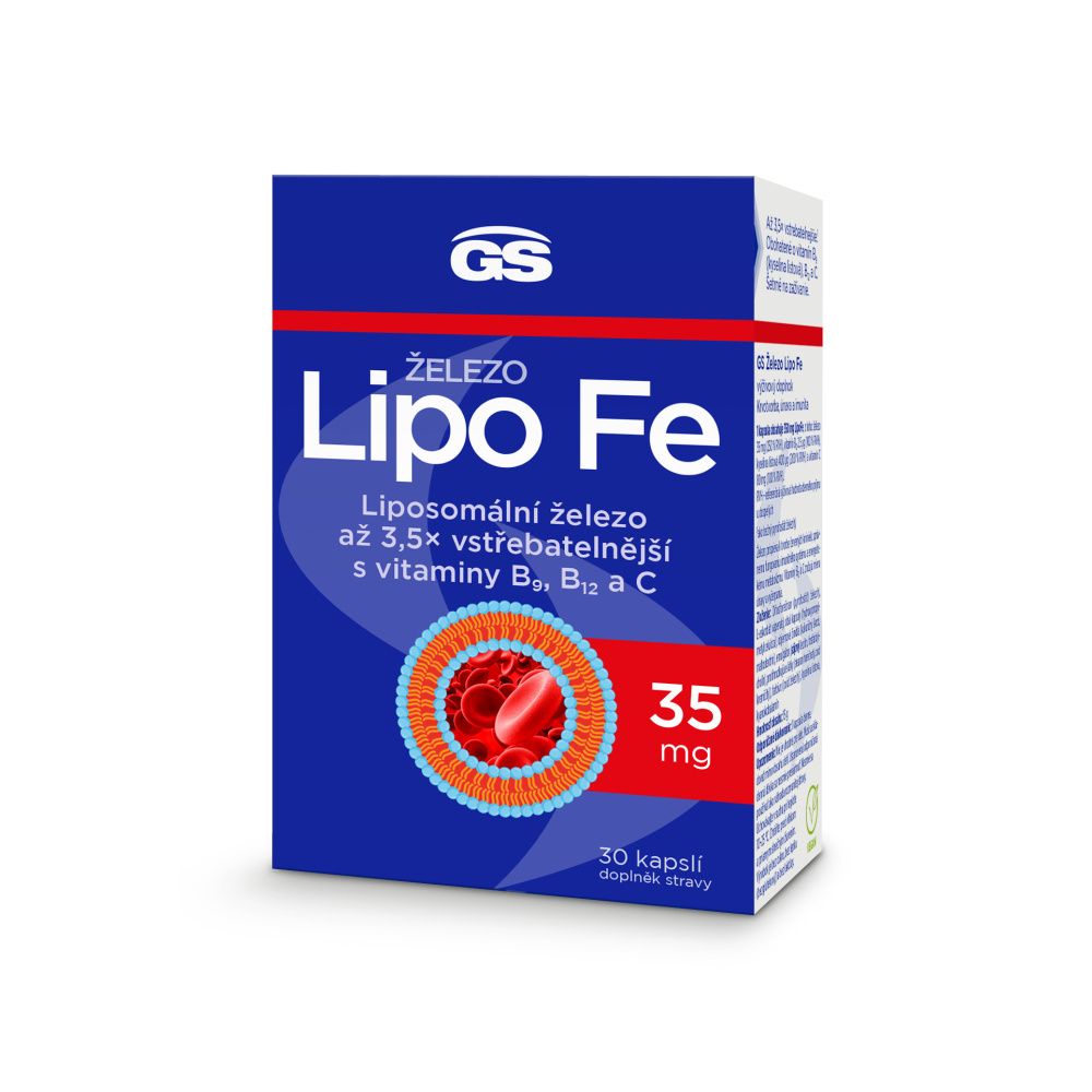 GS Železo Lipo Fe 30 kapslí GS