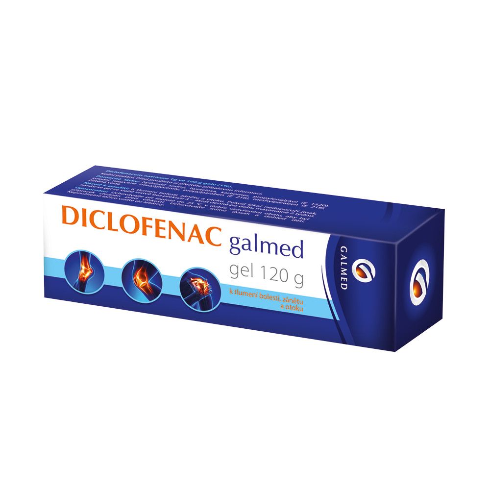 Galmed Diclofenac 10 mg/g gel 120 g Galmed