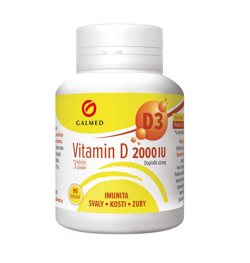 Galmed Vitamin D 2000 IU 90 tobolek Galmed