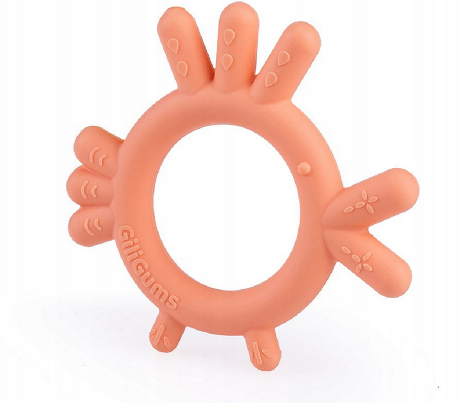 GiliGums Dětské silikonové kousátko Chicken Teether